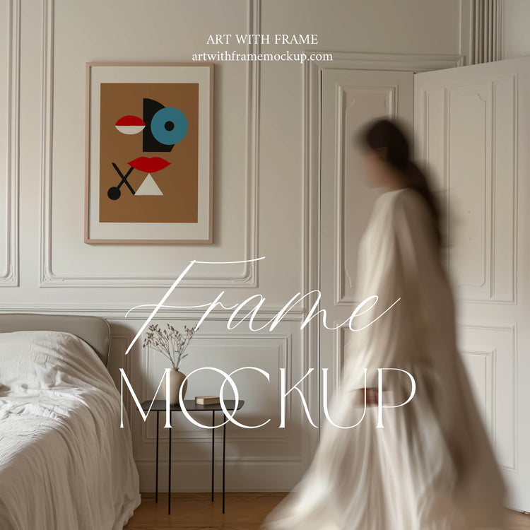 Frame Mockup with Person - 1014