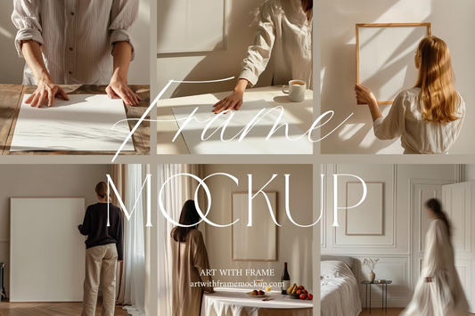 10 Frame Mockup with Person