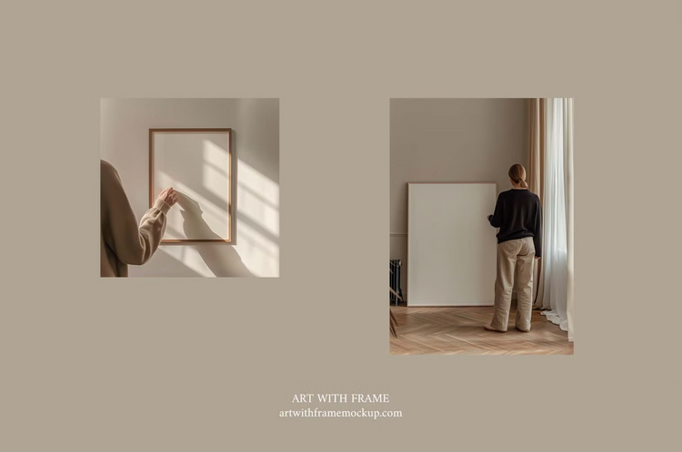 10 Frame Mockup with Person