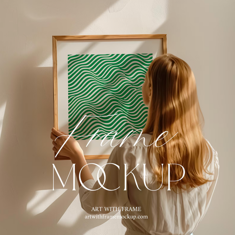 10 Frame Mockup with Person