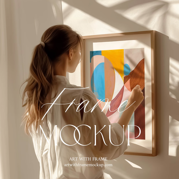 10 Frame Mockup with Person