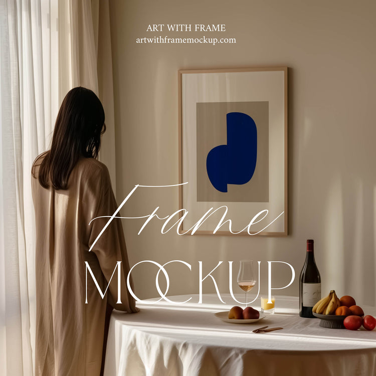 Frame Mockup with Person - 1008