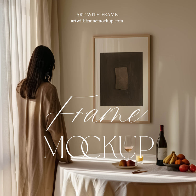 Frame Mockup with Person - 1008